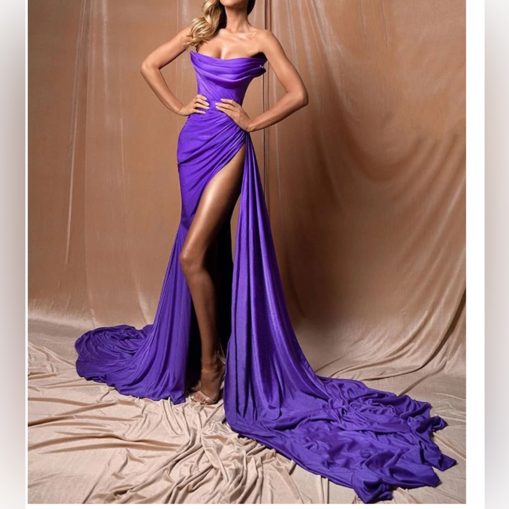 ALBINA DYLA PURPLE CORSET DRESS